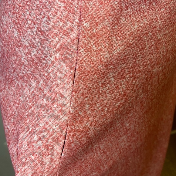 Vintage 70’s Pinkish Red Mid Length A-Line Skirt - Picture 12 of 13
